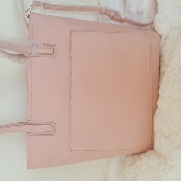 LC LAUREN CONRAD DUSTY PINK 'PRESLEY" TOTE - Picture 4 of 8